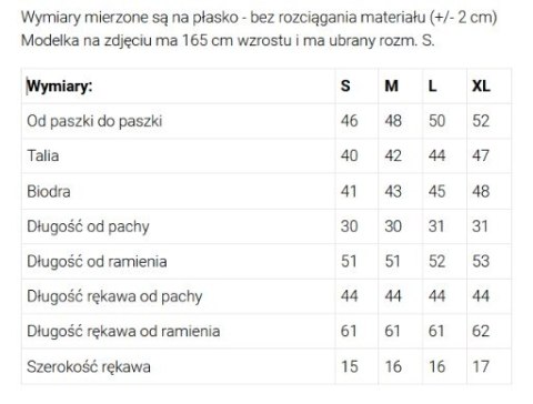 481-1 Zamszowa RAMONESKA z długim rękawkiem i zamkami - BEŻOWA