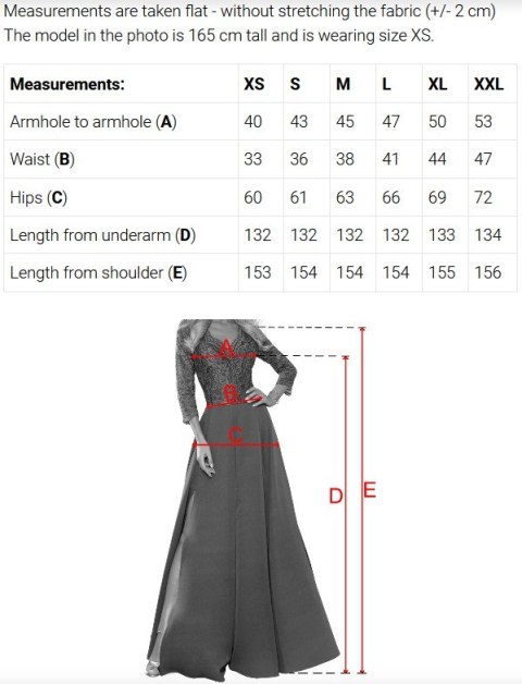 643-2 Elegancka wieczorowa suknia maxi z rozcięciem i różami - klasyczna czerń