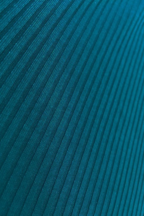 399-1 LARA Sukienka w prążki ze ściągaczami w rękawach - kolor morski